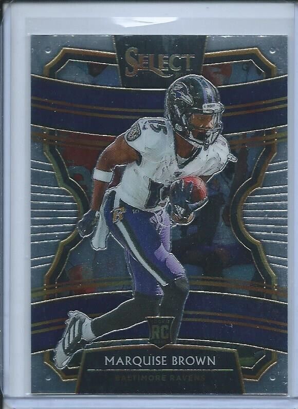 MARQUISE BROWN 2019 PANINI SELECT CONCOURSE TRUE ROOKIE RC #65
