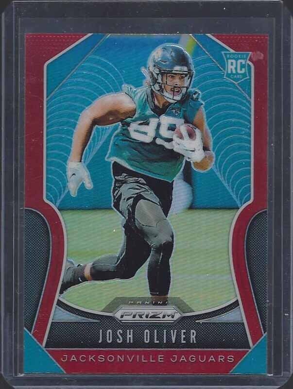 JOSH OLIVER 2019 PANINI PRIZM RED TARGET SSP PRIZMS ROOKIE RC #371 SP /10?