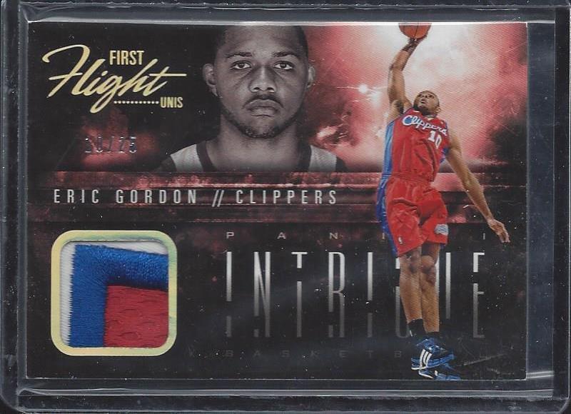1/1 ERIC GORDON 2013-14 INTRIGUE FIRST FLIGHT 3 COLOR PATCH #D 10/25 JERSEY #10!
