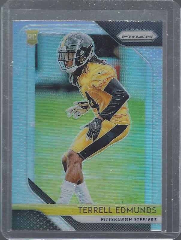 TERRELL EDMUNDS 2018 PANINI PRIZM ROOKIE SILVER PRIZMS SP RC #252