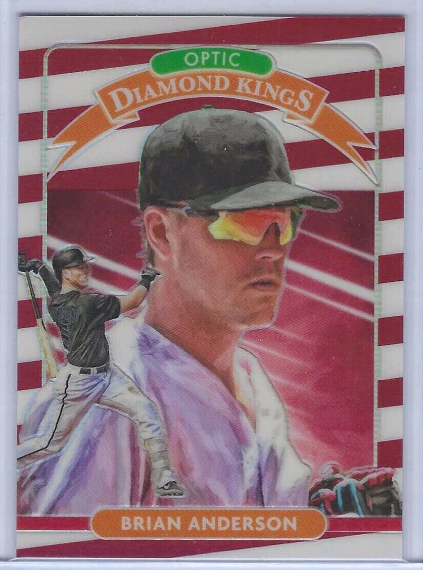BRIAN ANDERSON 2020 DONRUSS OPTIC DIAMOND KINGS RED WHITES STRIPES #d /45