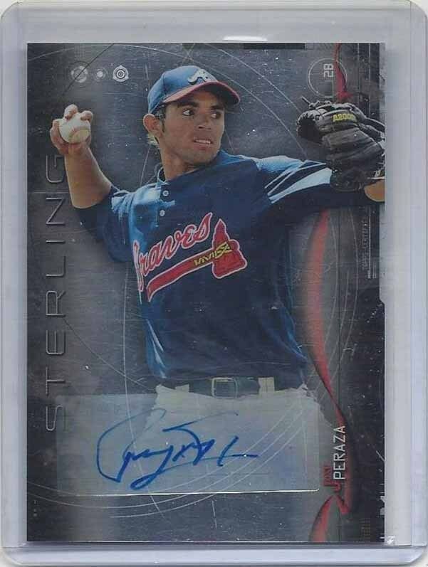 JOSE PERAZA 2014 BOWMAN STERLING BRAVES REDS PROSPECT AUTO RC