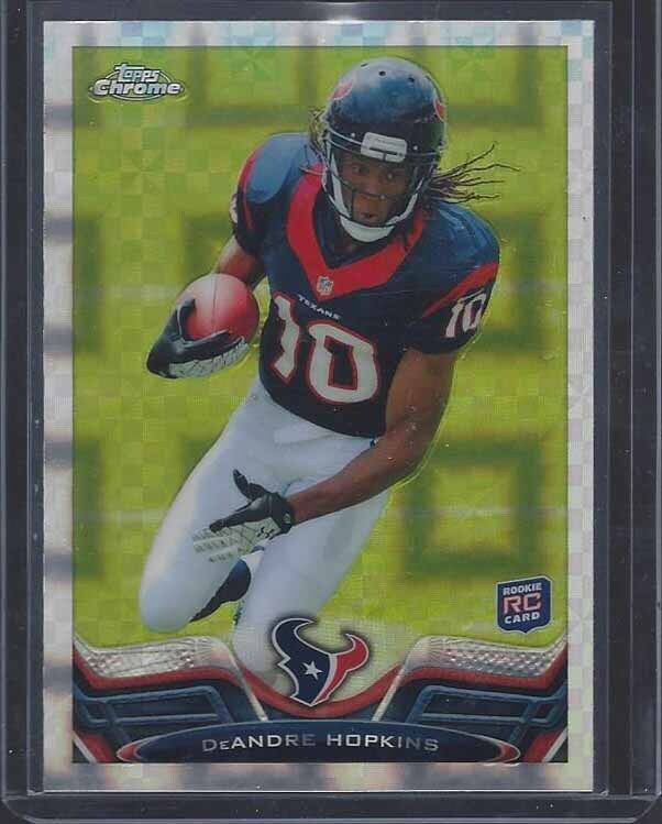DEANDRE HOPKINS 2013 TOPPS CHROME X-FRACTOR ROOKIE REFRACTOR RC #154