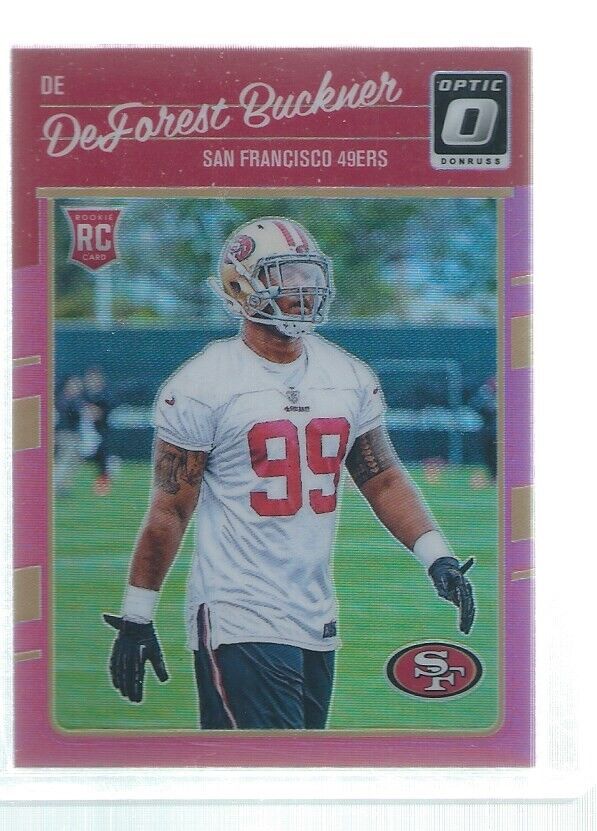 DEFOREST BUCKNER 2016 DONRUSS OPTIC HOLO PINK ROOKIE RC #112