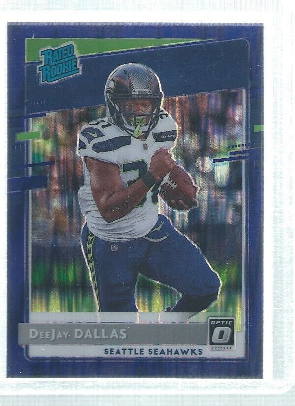 DEEJAY DALLAS 2020 DONRUSS OPTIC HOLO RATED ROOKIE PURPLE SHOCK FLASH RC #195