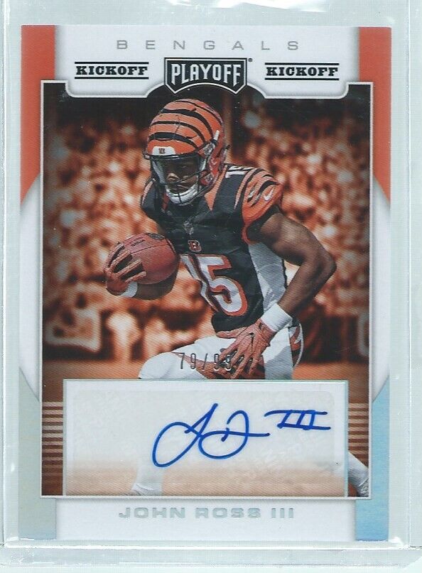JOHN ROSS III 2017 PANINI PLAYOFF KICKOFF AUTO RC #D 79/99