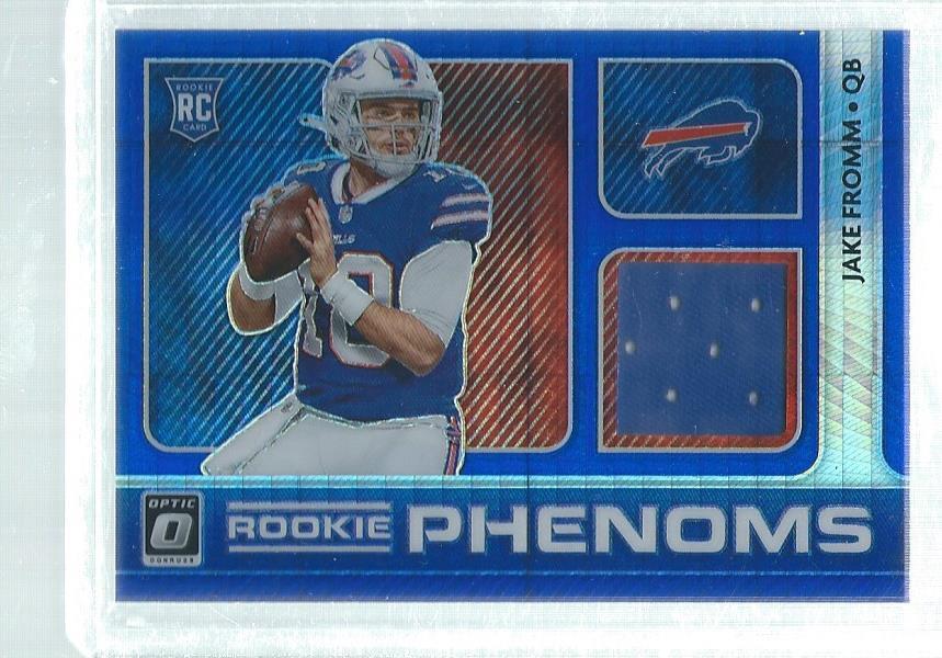 JAKE FROMM 2020 DONRUSS OPTIC ROOKIE PHENOMS JERSEY BLUE HYPER RC