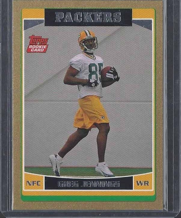 GREG JENNINGS 2006 TOPPS GOLD PACKERS ROOKIE RC #D 574/2006