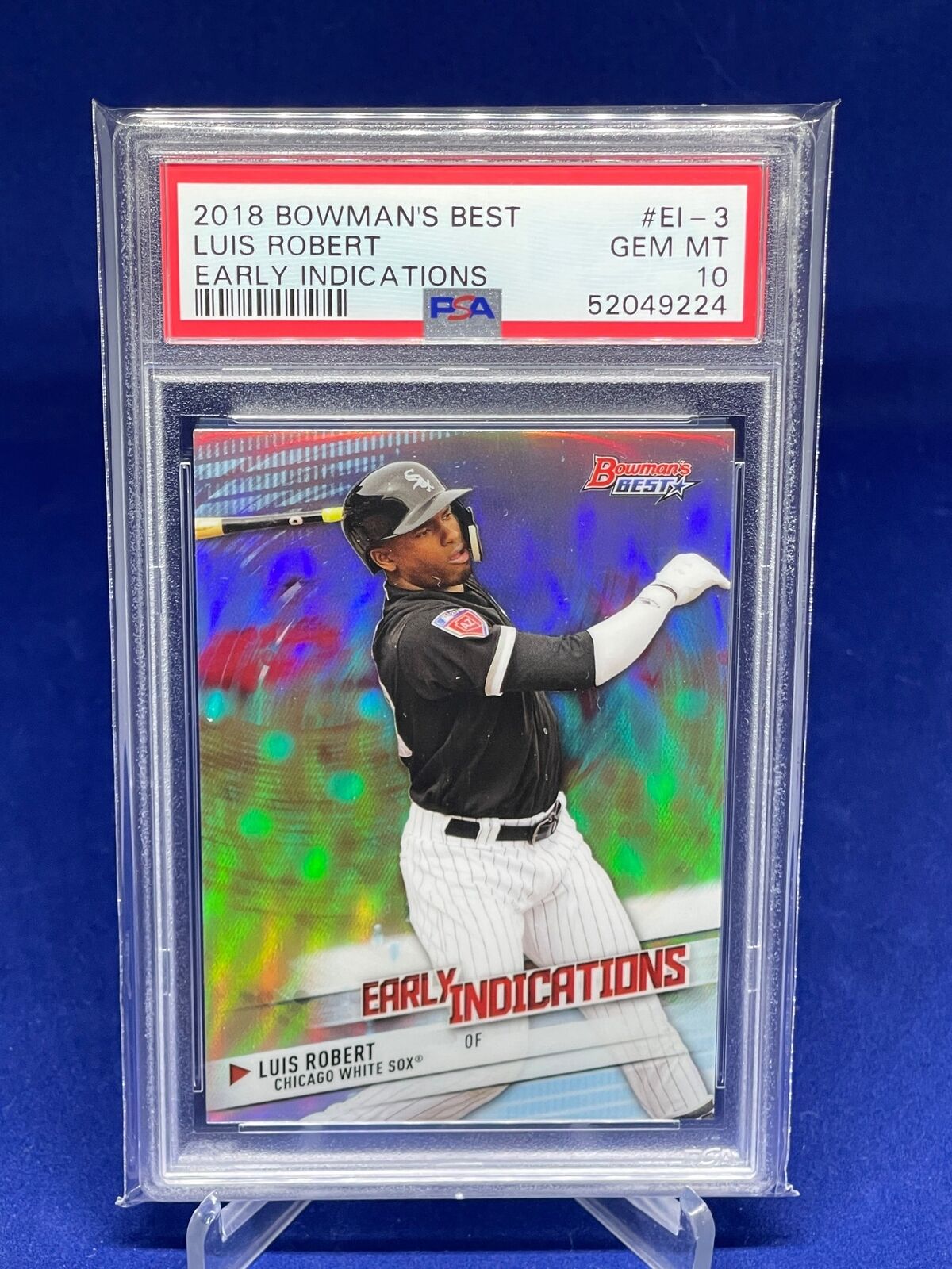 LUIS ROBERT 2018 BOWMANS BEST EARLY INDICATIONS REFRACTOR PSA 10 GEM MINT