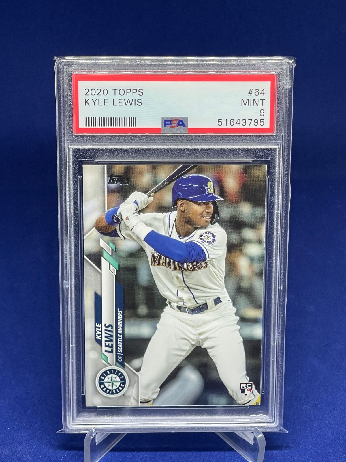 KYLE LEWIS 2020 TOPPS ROOKIE RC #64 PSA 9 MINT