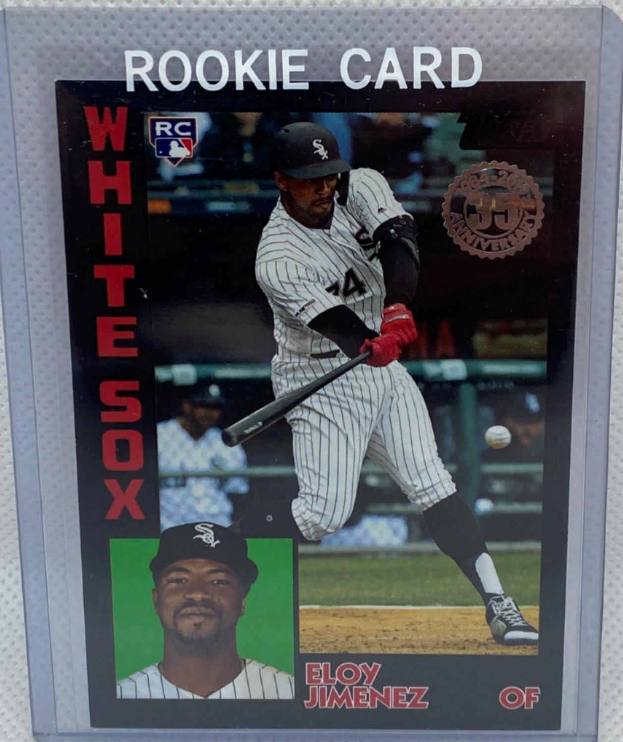 ELOY JIMENEZ 2019 TOPPS 1984 BLACK ROOKIE RC #D 242/299