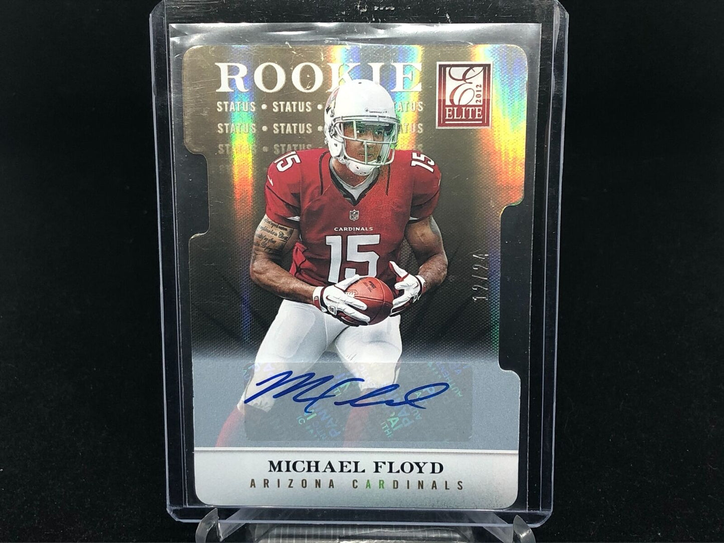 MICHAEL FLOYD 2012 DONRUSS ELITE STATUS DIE CUT AUTO RC #D 12/24