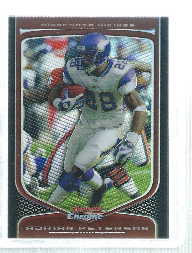 ADRIAN PETERSON 2009 BOWMAN CHROME REFRACTOR #30