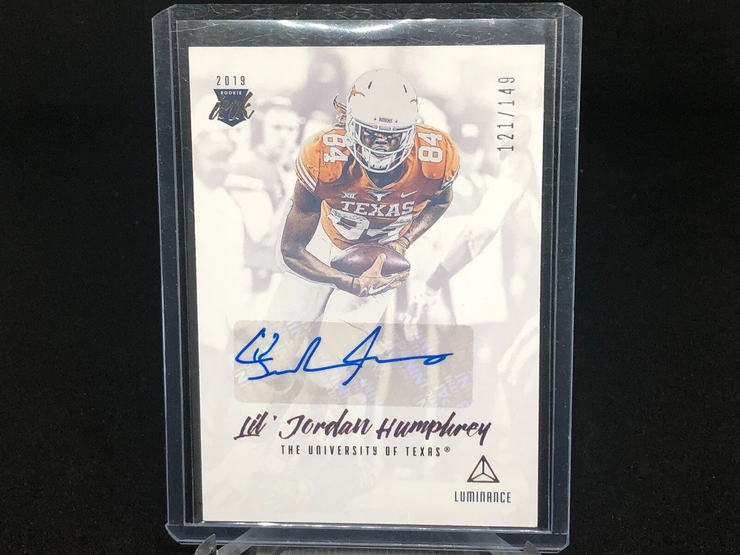 LIL JORDAN HUMPHREY 2019 PANINI LUMINANCE INK AUTO RC #D 121/149