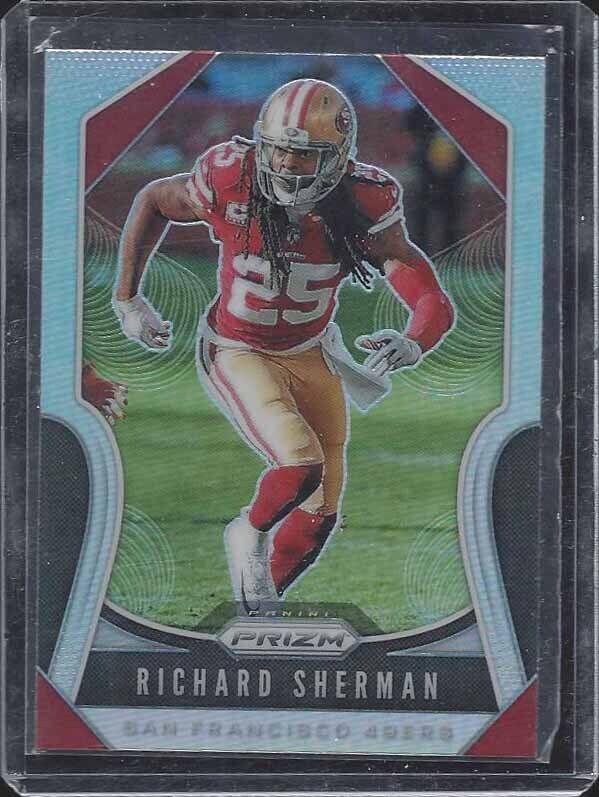RICHARD SHERMAN 2019 PANINI PRIZM SILVER PRIZMS SSP #255
