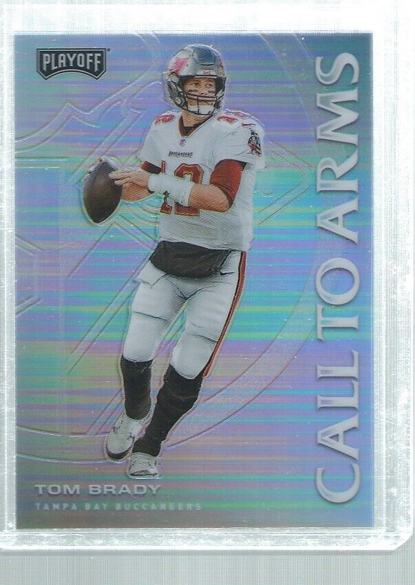 TOM BRADY 2020 PLAYOFF CALL TO ARMS SILVER PRIZM