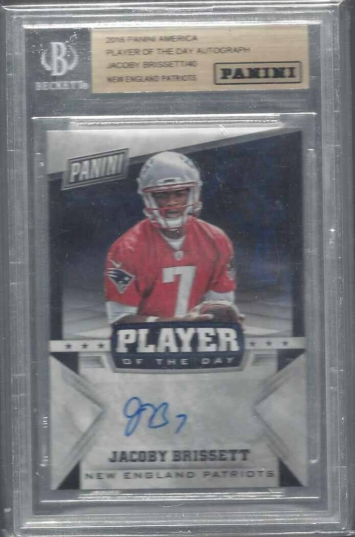 JACOBY BRISSETT 2016 PANINI AMERICA PLAYER OF THE ROOKIE AUTO RC SP /40