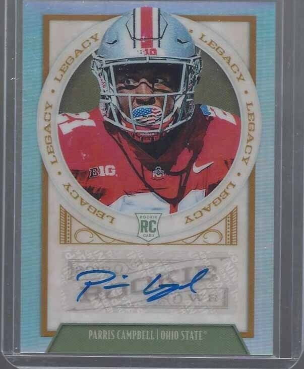 PARRIS CAMPBELL 2019 PANINI LEGACY PRIZM OHIO STATE BUCKEYES ROOKIE AUTO RC #190