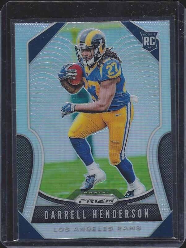 DARRELL HENDERSON 2019 PANINI PRIZM ROOKIE SILVER PRIZMS SP RC #330