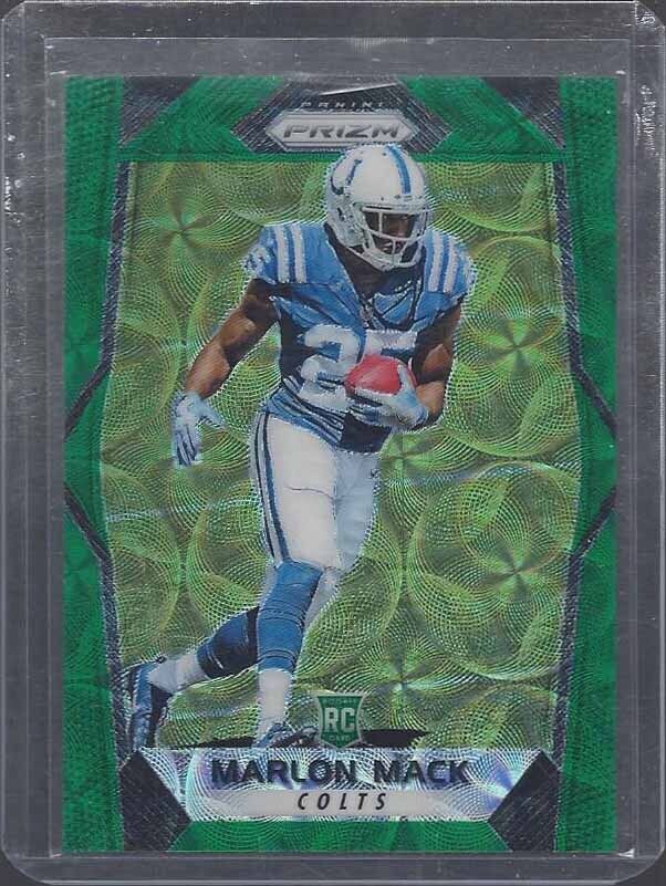 MARLON MACK 2017 PANINI PRIZM GREEN SCOPE ROOKIE PRIZMS RC #D 10/99