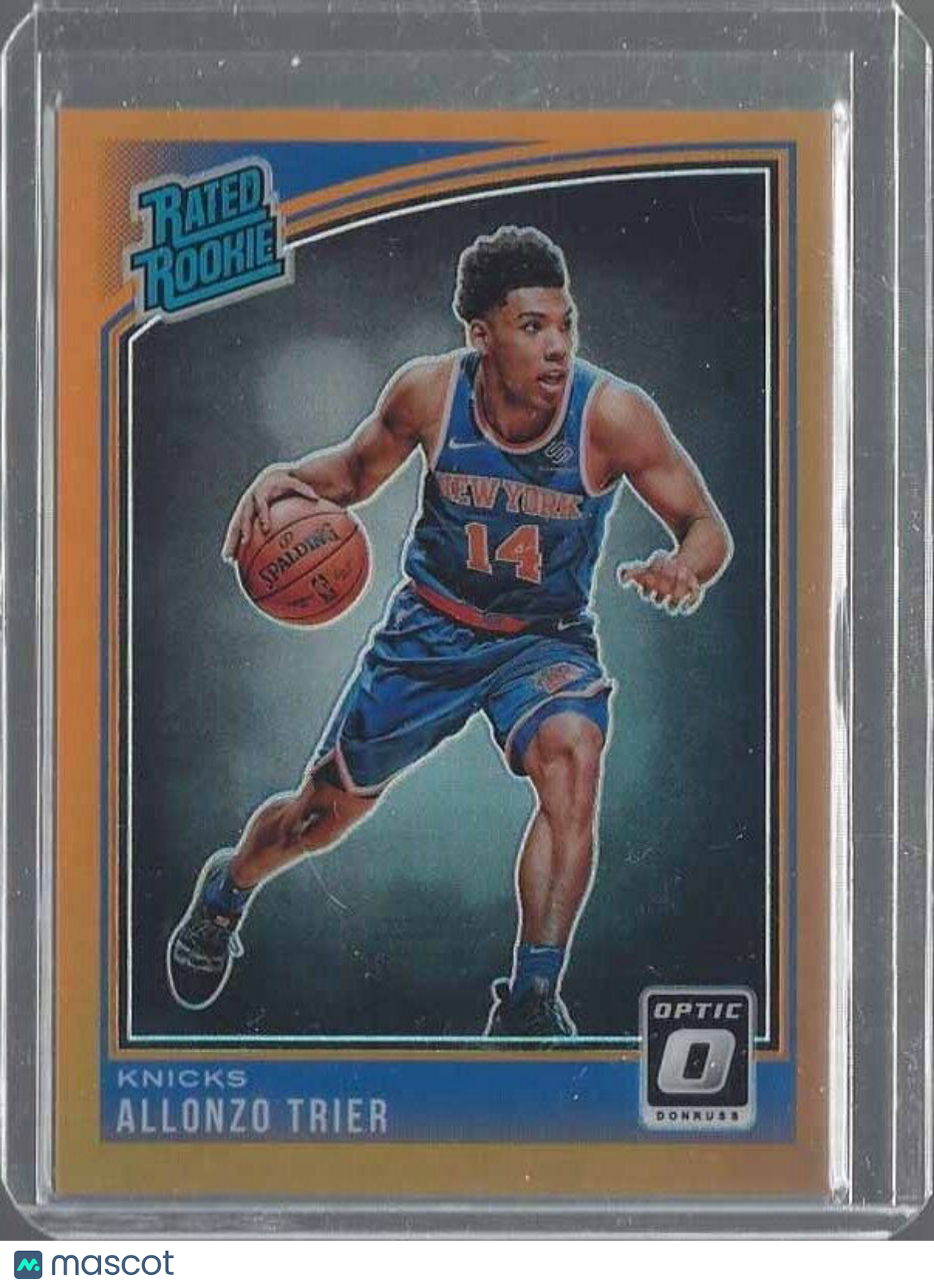 ALLONZO TRIER 2018-19 DONRUSS OPTIC ORANGE HOLO ROOKIE RC #D 148/199