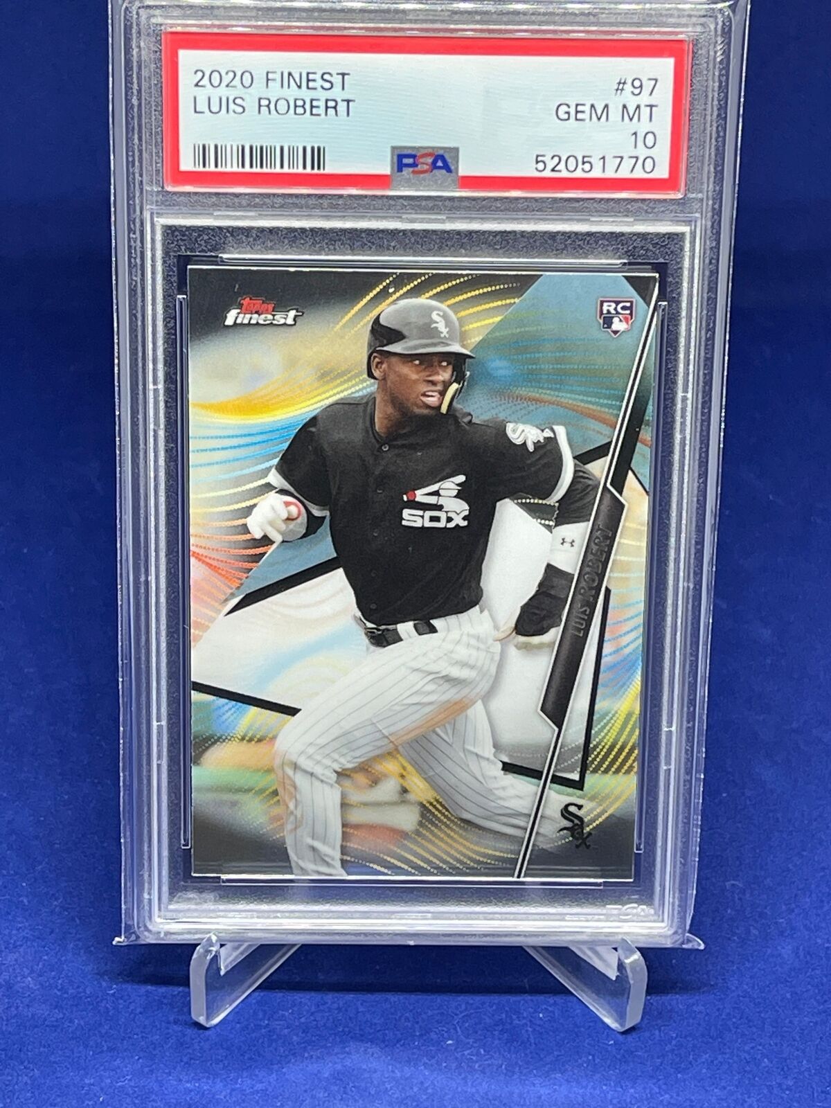 LUIS ROBERT 2020 TOPPS FINEST ROOKIE RC #97 PSA 10 GEM MINT