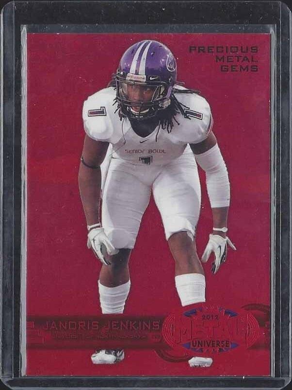1/1 JANORIS JENKINS 2012 FLEER RETRO PRECIOUS METAL GEMS RED RC #D 21/100 JSY#21