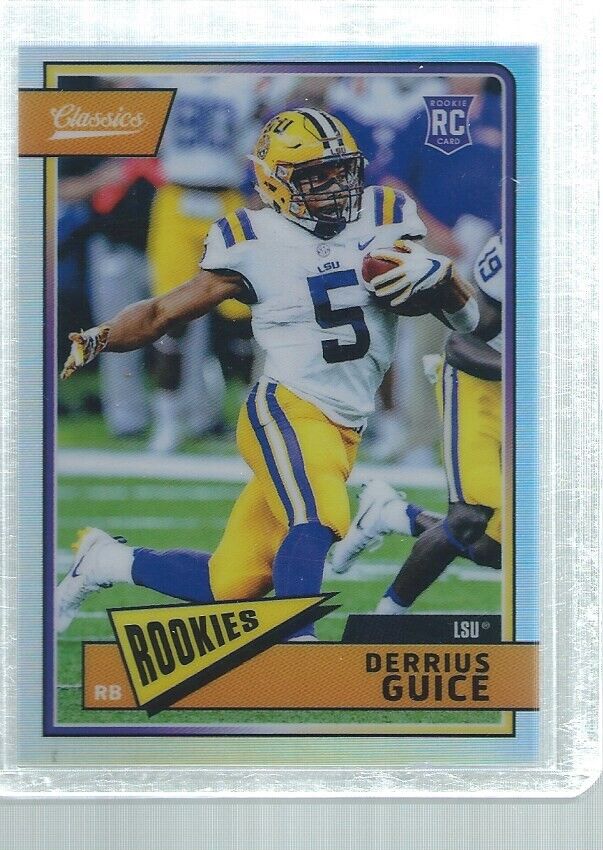 DERRIUS GUICE 2018 CLASSICS OPTICHROME SILVER PRIZM ROOKIE RC #D 51/175