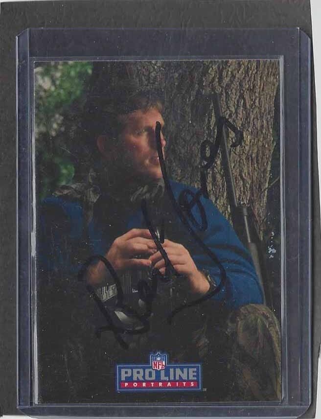 BERT JONES 1993 PRO LINE PORTRAITS COLTS ON CARD RARE AUTO