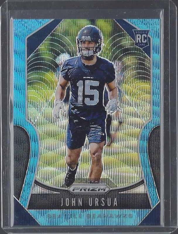 JOHN URSUA 2019 PANINI PRIZM BLUE WAVE ROOKIE PRIZMS RC #D 111/199