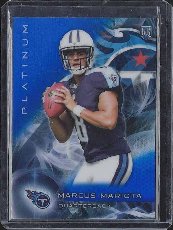 MARCUS MARIOTA 2015 TOPPS PLATINUM BLUE ROOKIE REFRACTOR RC #125