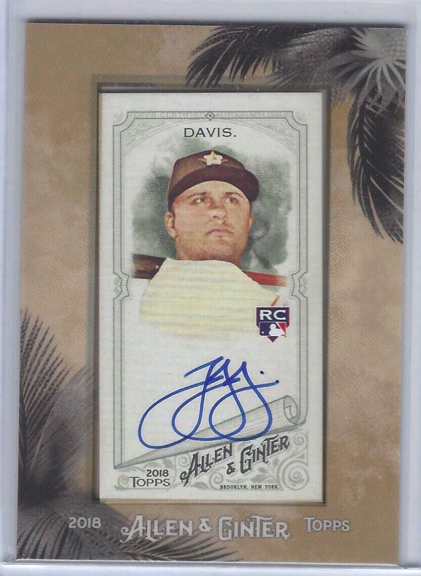 JD DAVIS 2018 ALLEN & GINTER ROOKIE AUTO #MA-JD