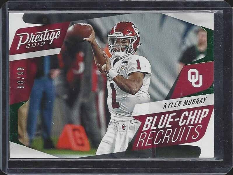KYLER MURRAY 2019 PRESTIGE BLUE CHIP RECRUITS GREEN PARALLEL RC #D 88/99