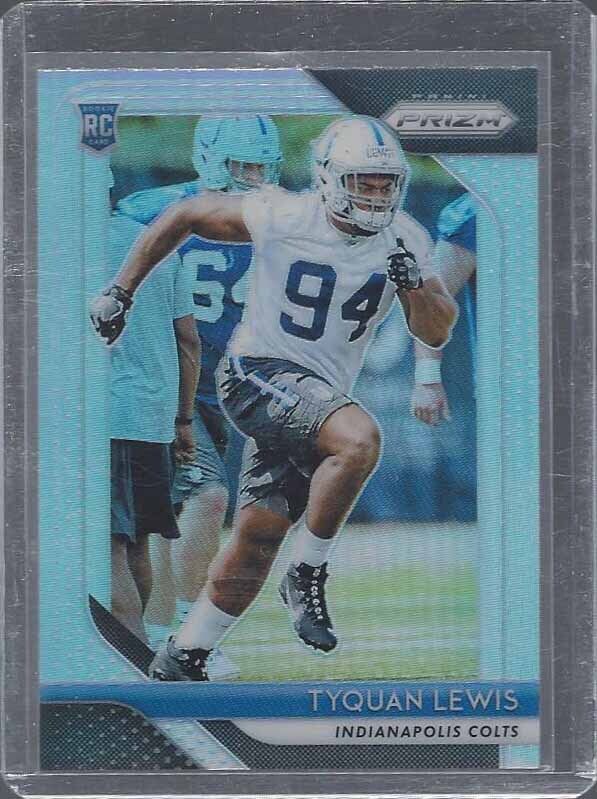TYQUAN LEWIS 2018 PANINI PRIZM ROOKIE SILVER PRIZMS SP RC #261