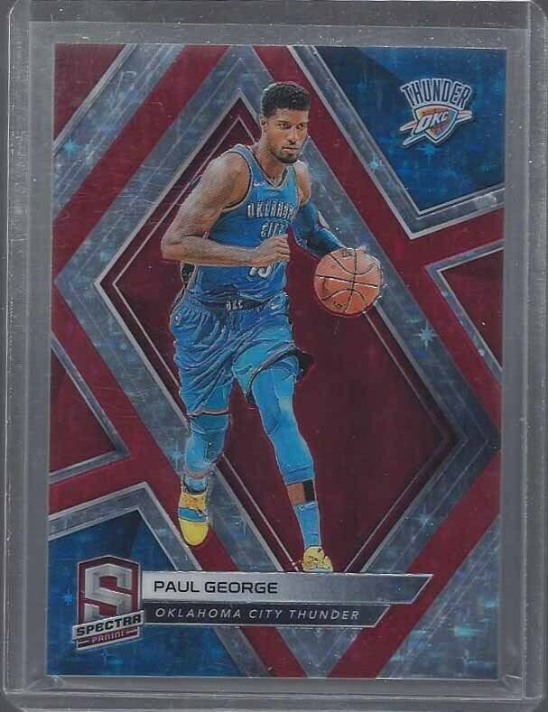 PAUL GEORGE 2018-19 PANINI SPECTRA RED STARS PRIZM #D 26/99