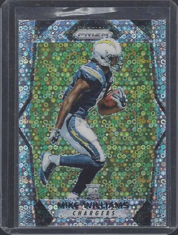 MIKE WILLIAMS 2017 PANINI PRIZM SILVER DISCO ROOKIE PRIZMS RC #239