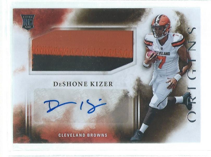 DESHONE KIZER 2017 PANINI ORIGINS RPA ROOKIE PATCH AUTO RC #103