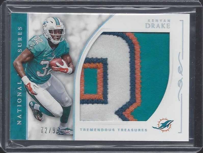 KENYAN DRAKE 2016 NATIONAL TREASURES TREMENDOUS JUMBO 4 COLOR PATCH RC #D /99
