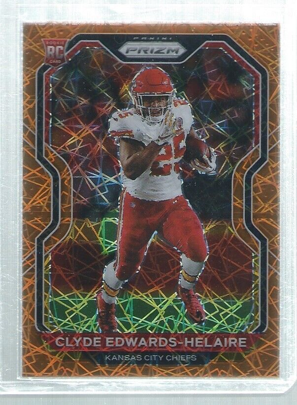 CLYDE EDWARDS-HELAIRE 2020 PANINI PRIZM ORANGE LAZER PRIZMS ROOKIE RC #328