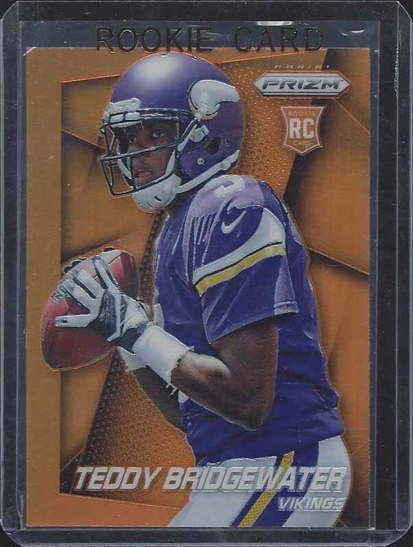 TEDDY BRIDGEWATER 2014 PANINI PRIZM ORANGE ROOKIE PRIZMS RC #242