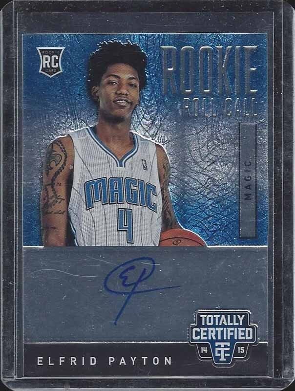 ELFRID PAYTON 2014-15 TOTALLY CERTIFIED ROOKIE ROLL CALL ON CARD AUTO RC #D /299