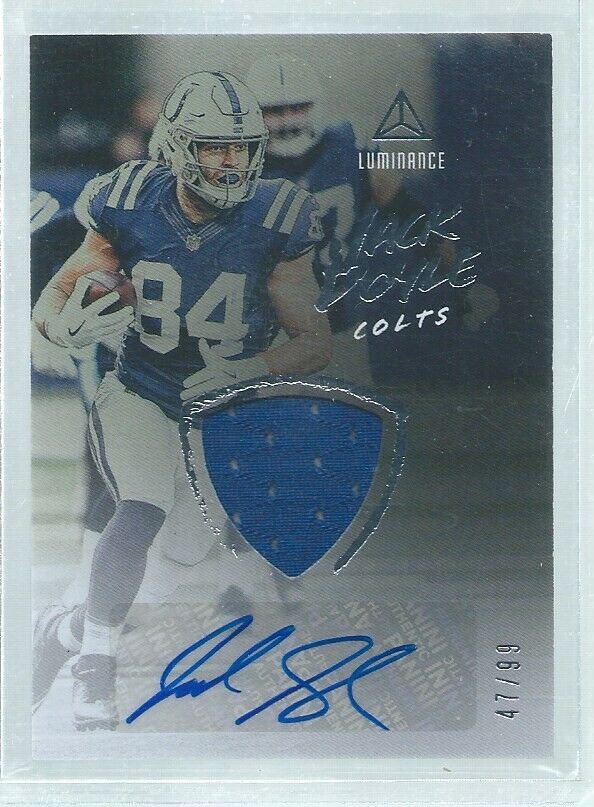 JACK DOYLE 2018 PANINI LUMINANCE JERSEY AUTO SILVER #D 47/99