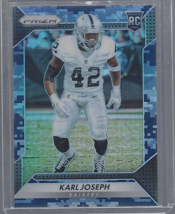 KARL JOSEPH 2016 PANINI PRIZM CAMO ROOKIE PRIZMS RC #D 13/25