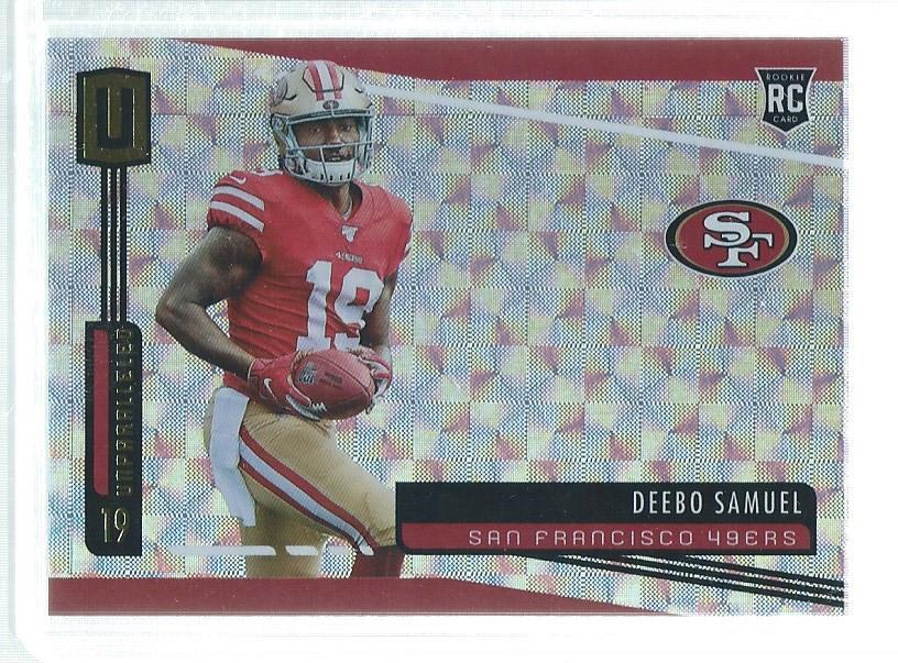 DEEBO SAMUEL 2019 UNPARALLELED HYPER ROOKIE RC #D 4/25