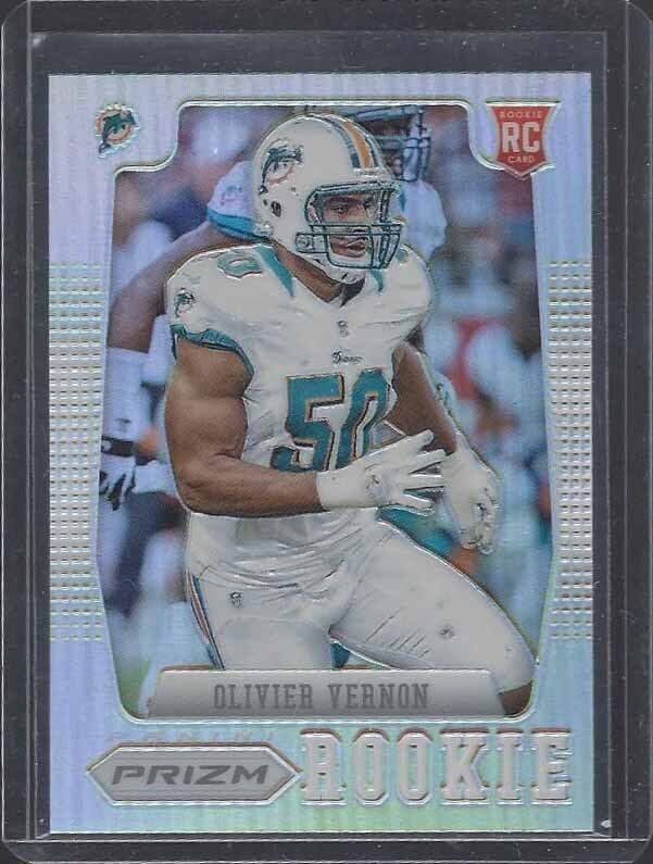 OLIVIER VERNON 2012 PANINI PRIZM SILVER ROOKIE PRIZMS SSP RARE RC #288