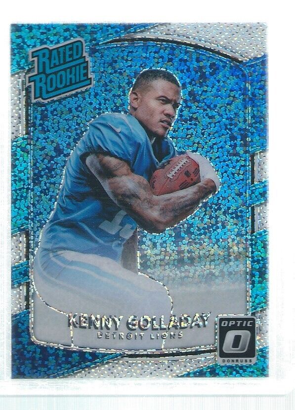 KENNY GOLLADAY 2017 DONRUSS OPTIC HOLO RATED ROOKIE WHITE SPARKLE RC SSP /20