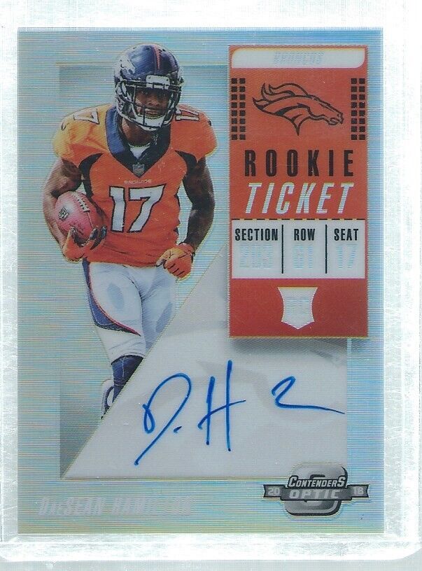 DAESEAN HAMILTON 2018 CONTENDERS OPTIC ROOKIE TICKET ON CARD AUTO SILVER RC #132