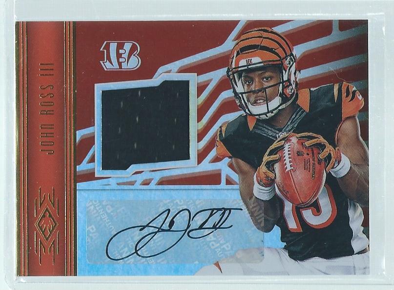 JOHN ROSS III 2017 PANINI PHOENIX JERSEY AUTO RED RC #D /299