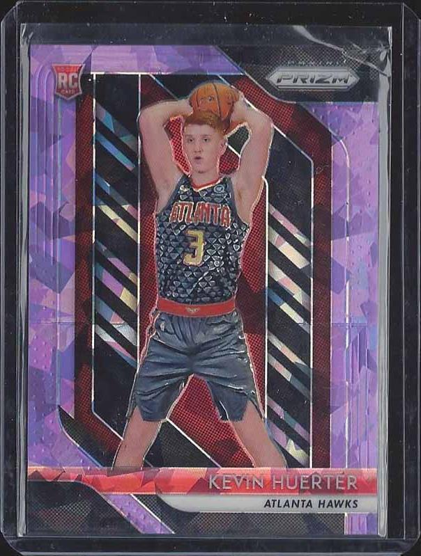 KEVIN HUERTER 2018-19 PANINI PRIZM PURPLE ICE ROOKIE PRIZMS RC #D 36/149
