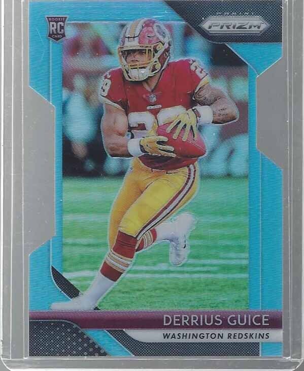 DERRIUS GUICE 2018 PANINI PRIZM LIGHT BLUE DIE CUT PRIZMS RC #D 152/199